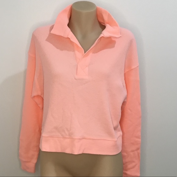 Lorna Jane Polo Cropped Long Sleeve Top Size Small - Picture 2 of 4